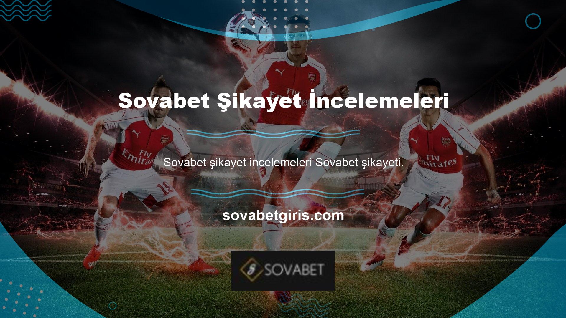 Sovabet şikayetleri incelemeleri, makalemizden şikayetlere neden olabilecek sorunları ve çözümleri inceledik, bilgi alabilirsiniz! Şirketin sektörde iyi bir üne sahiptir, çünkü müşterilerini önemsiyor